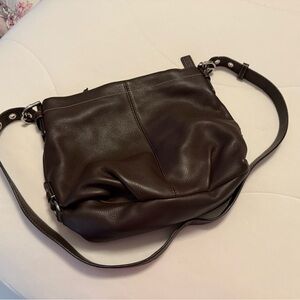 Coach Chocolate Leather Crossbody or Shoulder Handbag in like-new condition